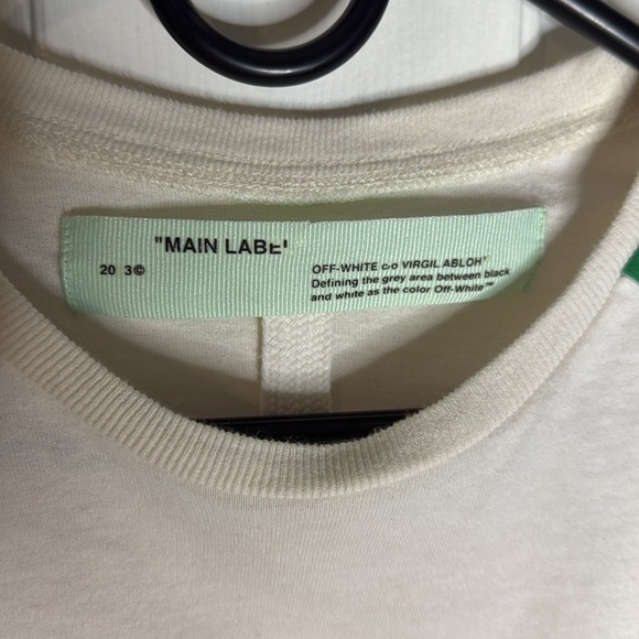 Diag Stencil Off-White Long Sleeve T-shirt